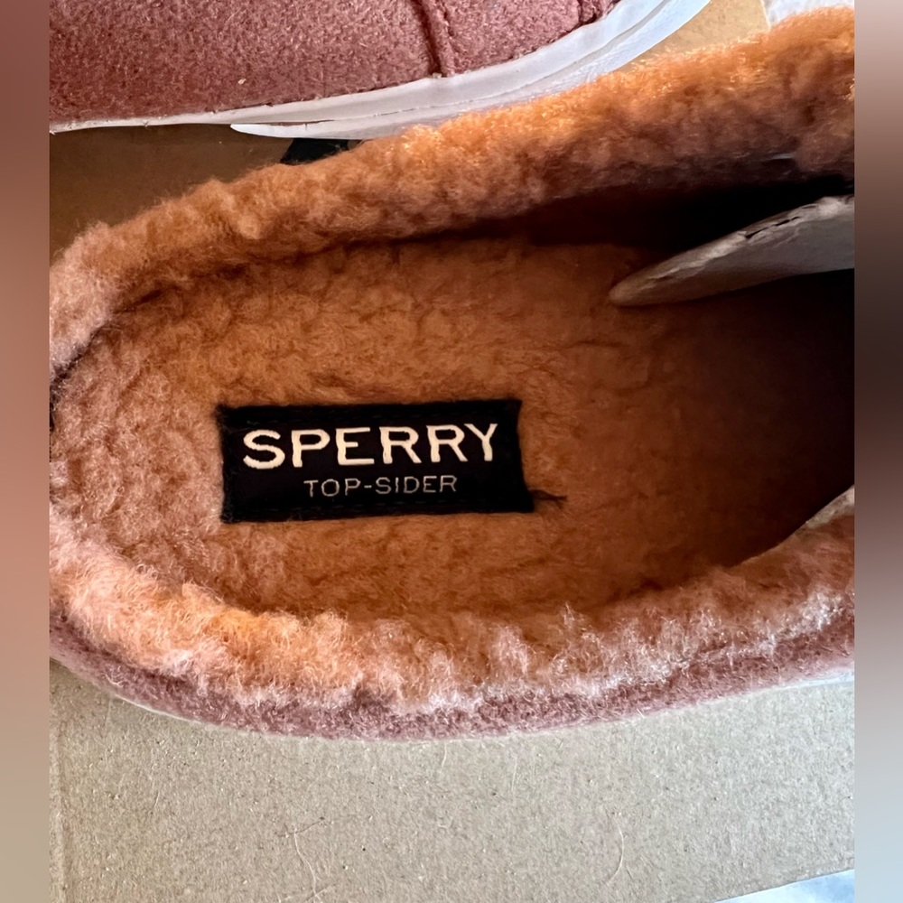 NWT Sperry Pier Wave Mule Teddy Mauve. Women’s size 7.5. - Picture 5 of 9